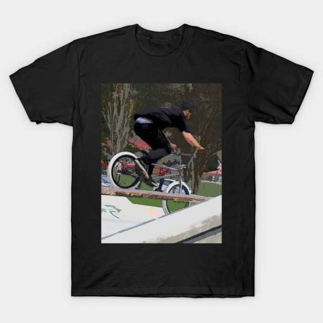 BMX Jump - BMX Rider T-Shirt by Highseller